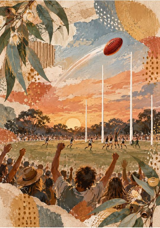 Footy at sunset for the biggest fan