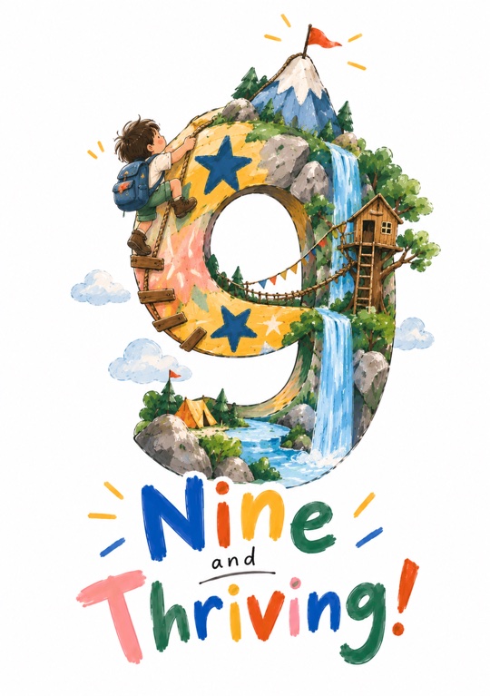 A 9 of mountains, waterfalls and a treehouse for a ninth birthday